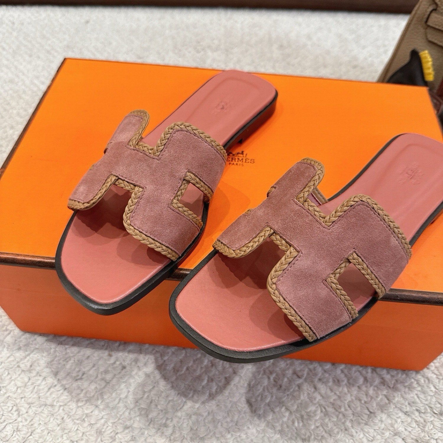 Hermes Oran Sandals in Suede