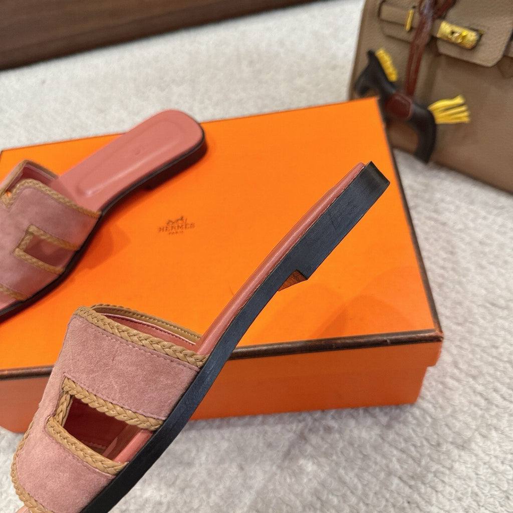 Hermes Oran Sandals in Suede