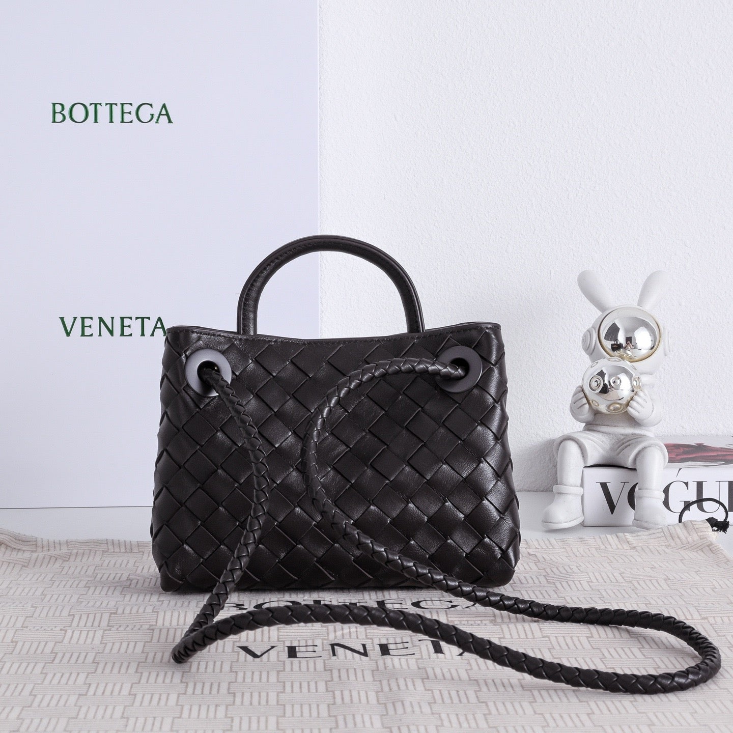 Bottega Veneta Mini Andiamo In Supple Intrecciato Leather