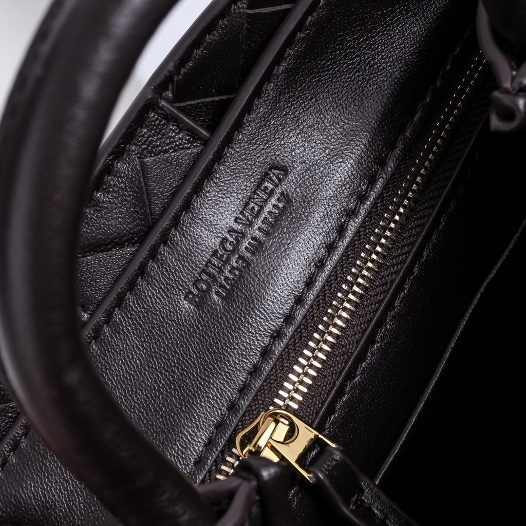 Bottega Veneta Mini Andiamo In Supple Intrecciato Leather