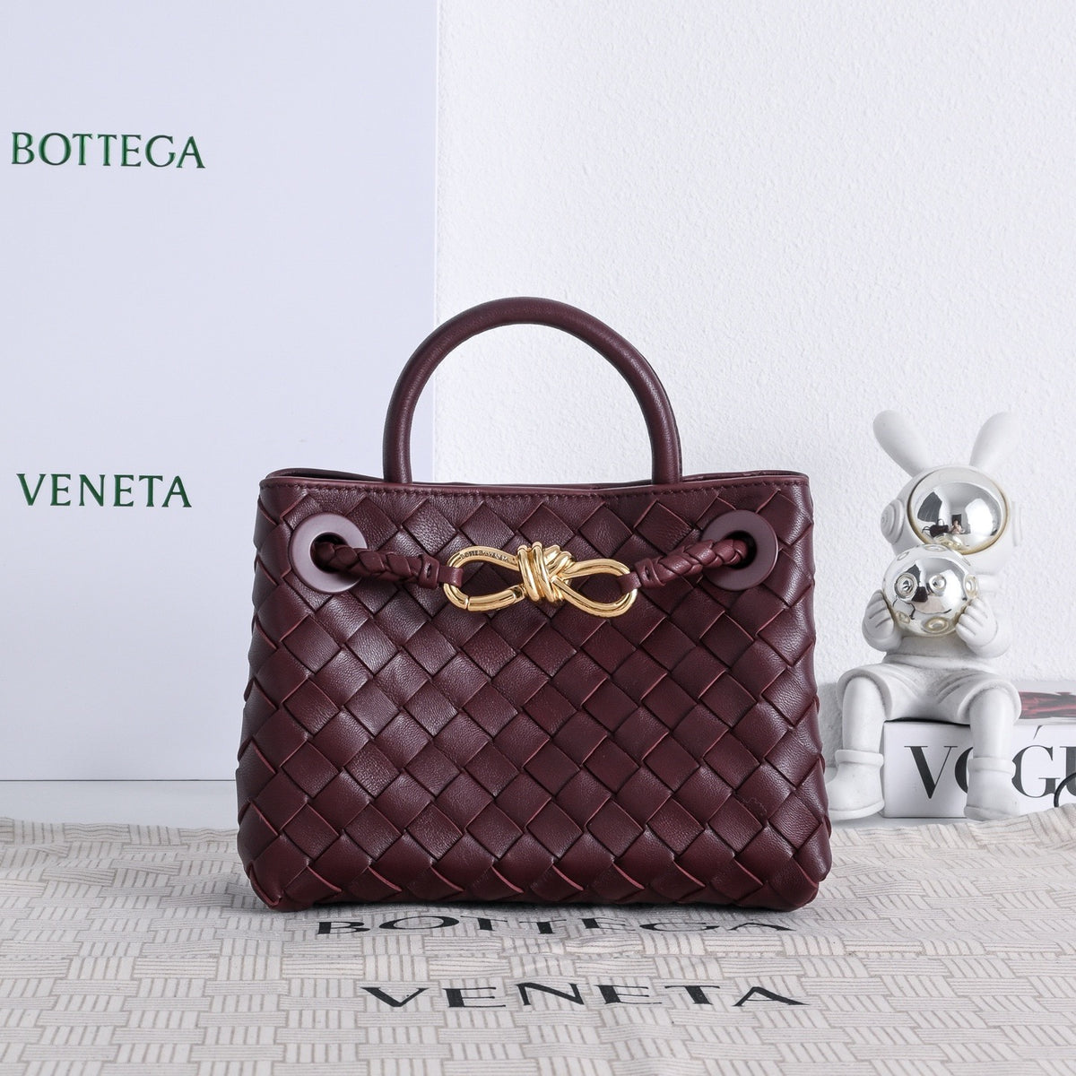 Bottega Veneta Mini Andiamo In Supple Intrecciato Leather