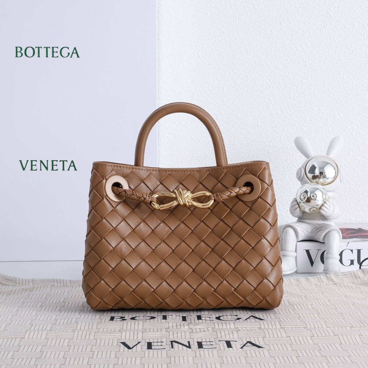 Bottega Veneta Mini Andiamo In Supple Intrecciato Leather