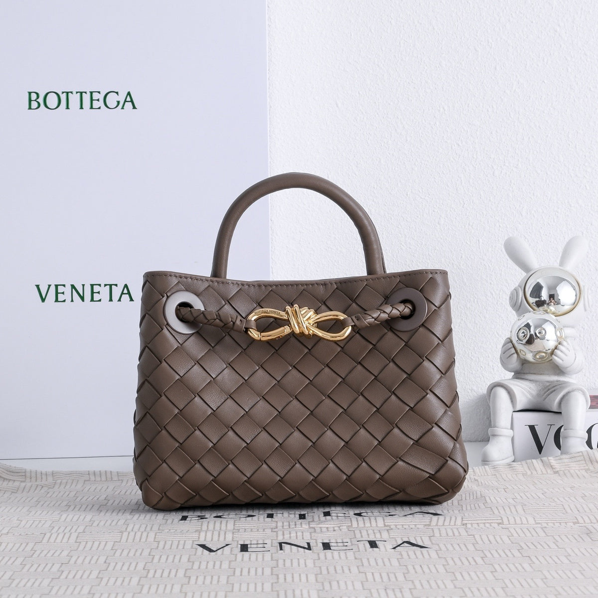 Bottega Veneta Mini Andiamo In Supple Intrecciato Leather