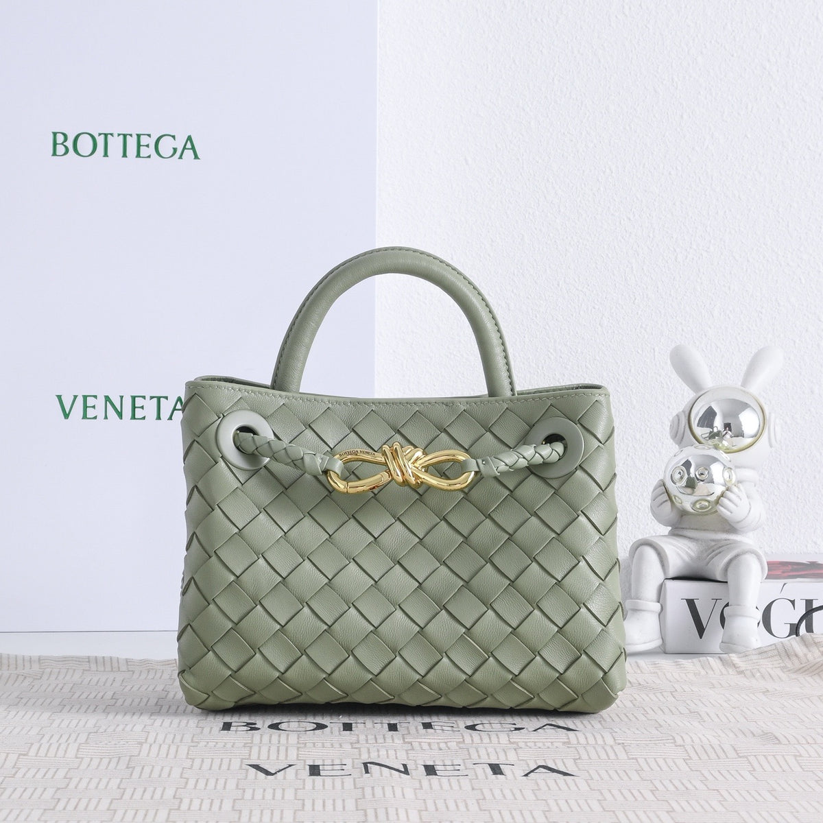 Bottega Veneta Mini Andiamo In Supple Intrecciato Leather