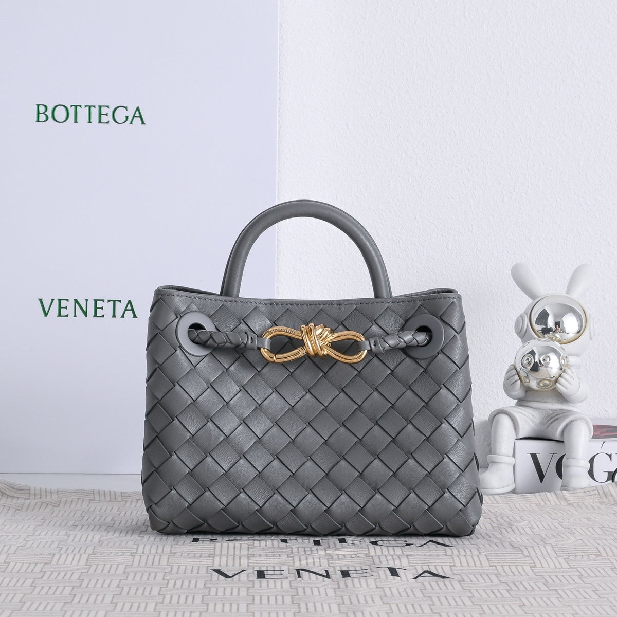 Bottega Veneta Mini Andiamo In Supple Intrecciato Leather