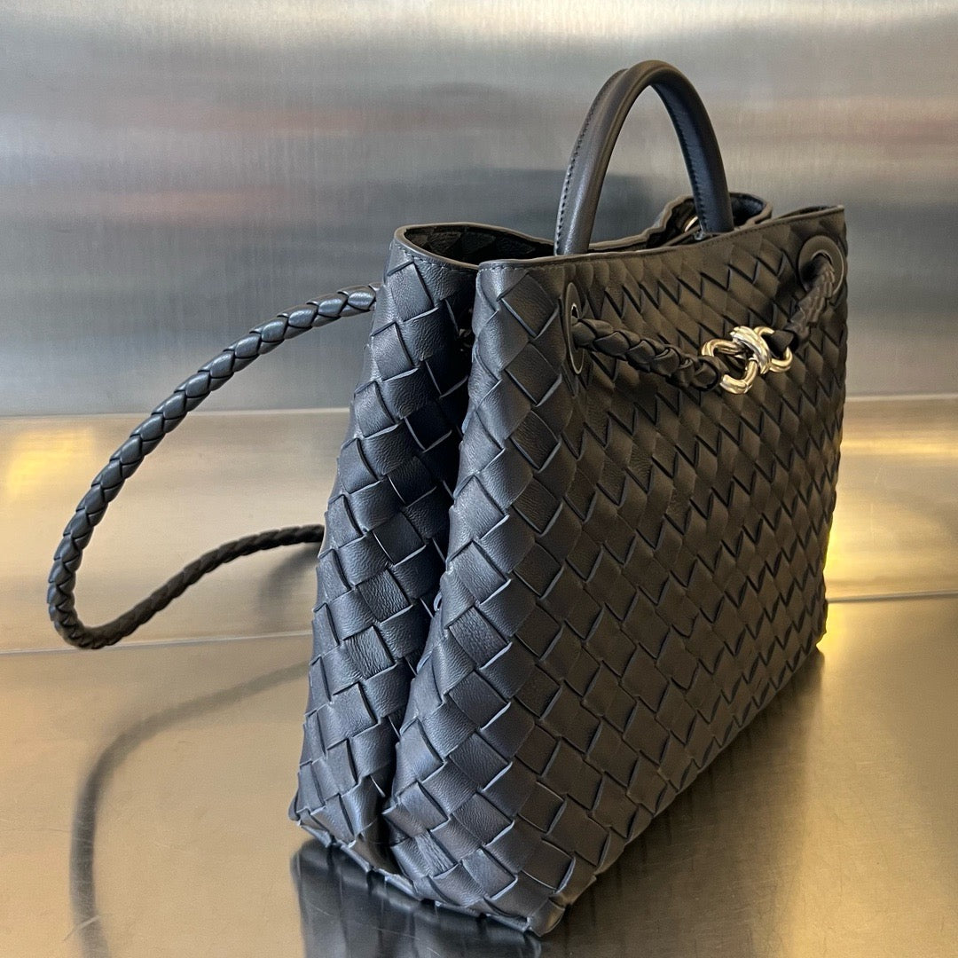 Bottega Veneta Andiamo In Supple Intrecciato Leather
