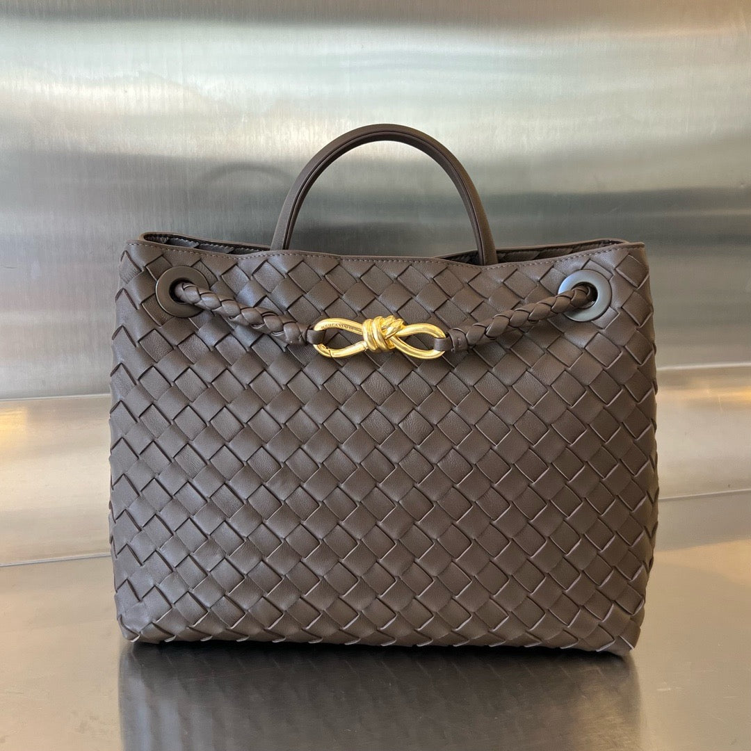 Bottega Veneta Andiamo In Supple Intrecciato Leather