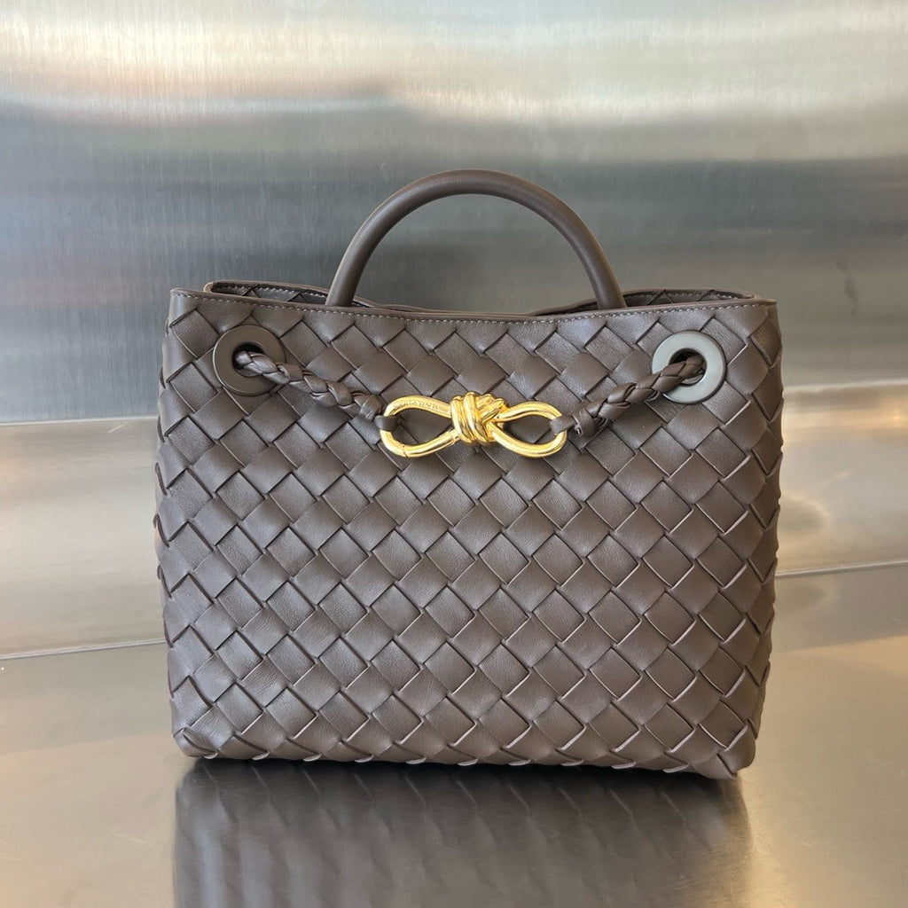 Bottega Veneta Small Andiamo In Supple Intrecciato Leather