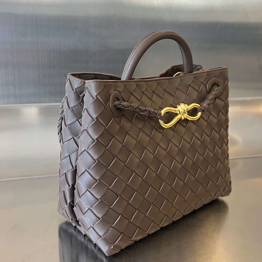 Bottega Veneta Small Andiamo In Supple Intrecciato Leather