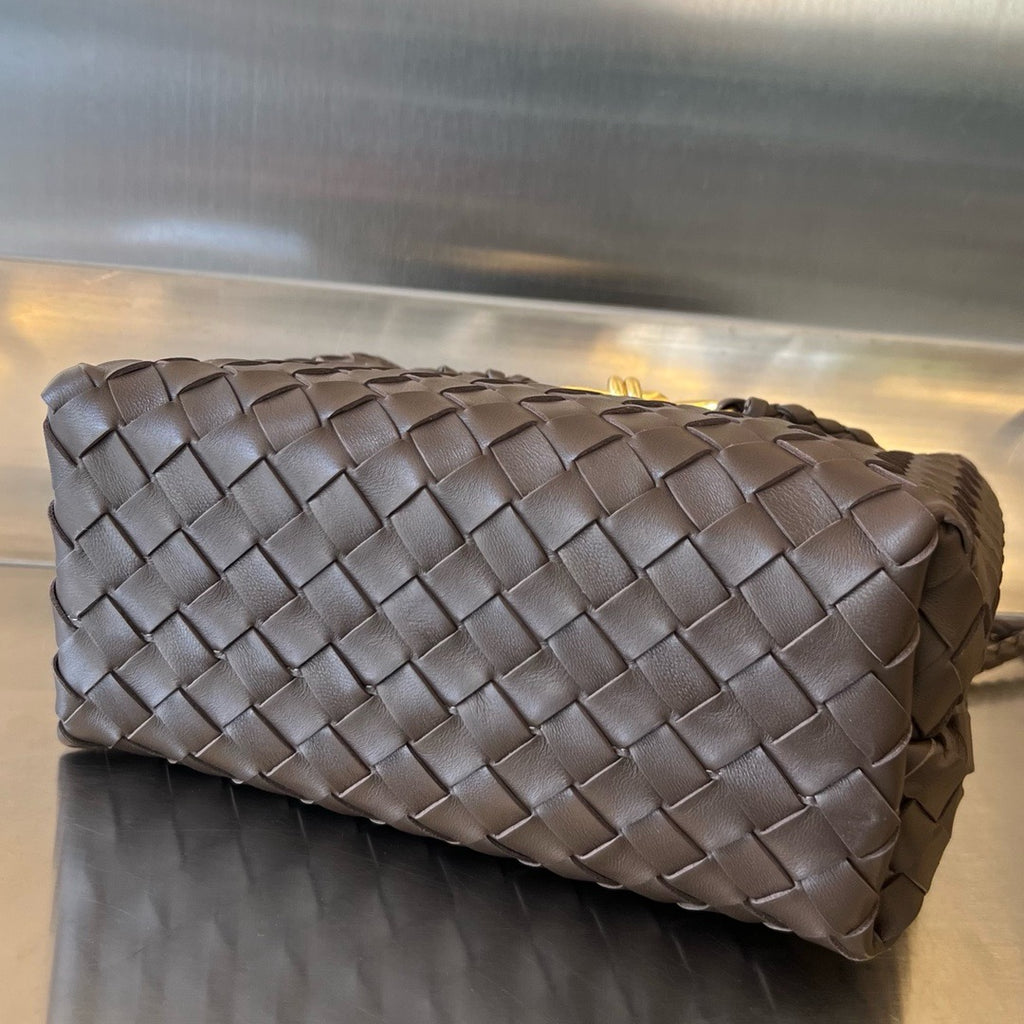 Bottega Veneta Small Andiamo In Supple Intrecciato Leather