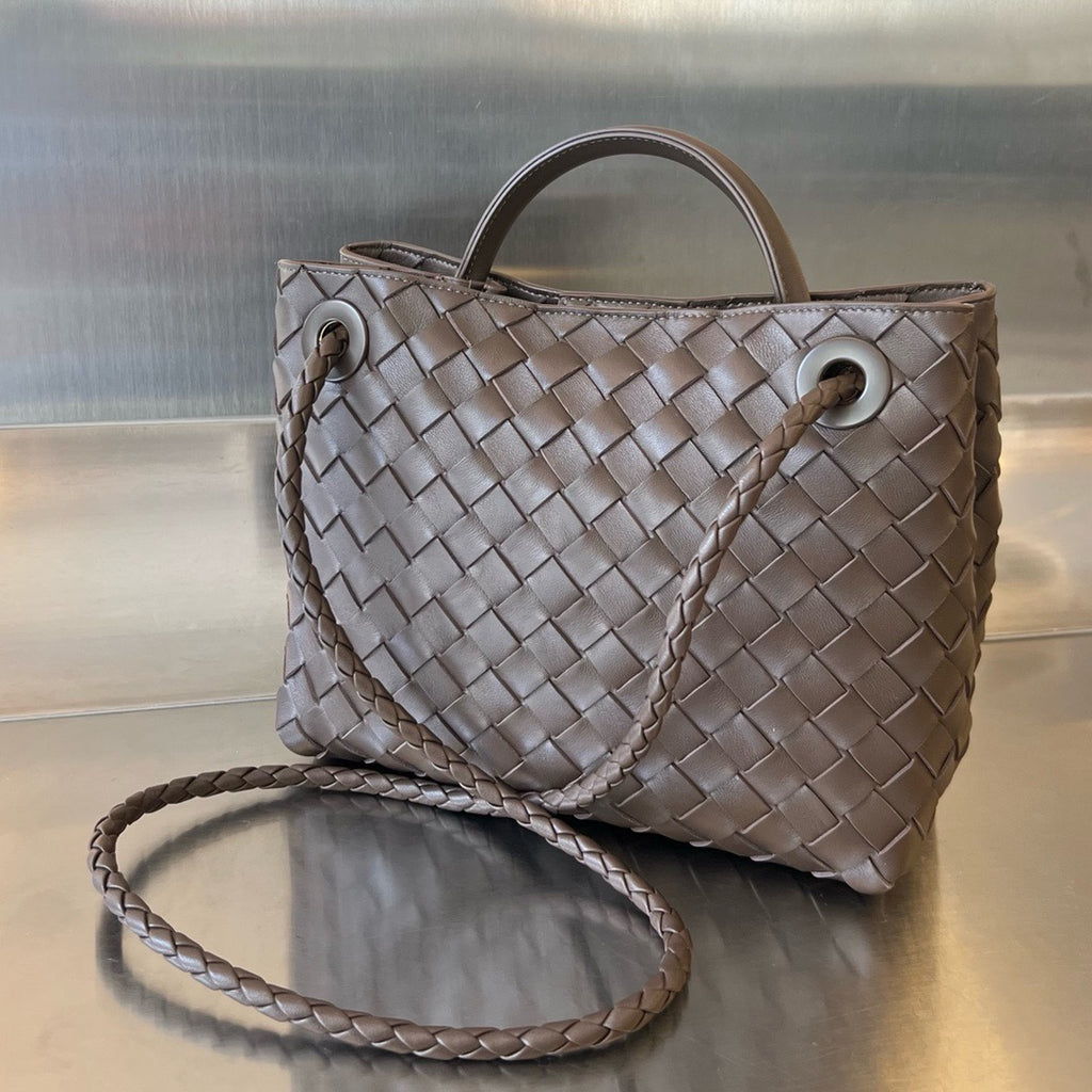 Bottega Veneta Small Andiamo In Supple Intrecciato Leather