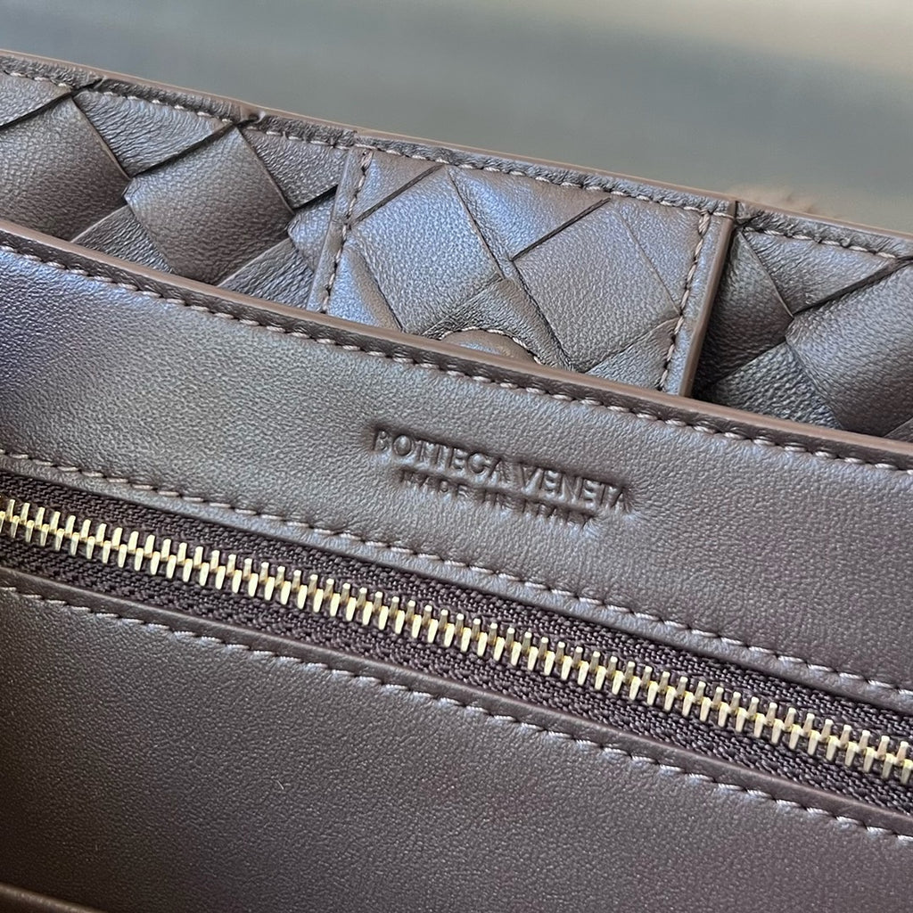 Bottega Veneta Small Andiamo In Supple Intrecciato Leather
