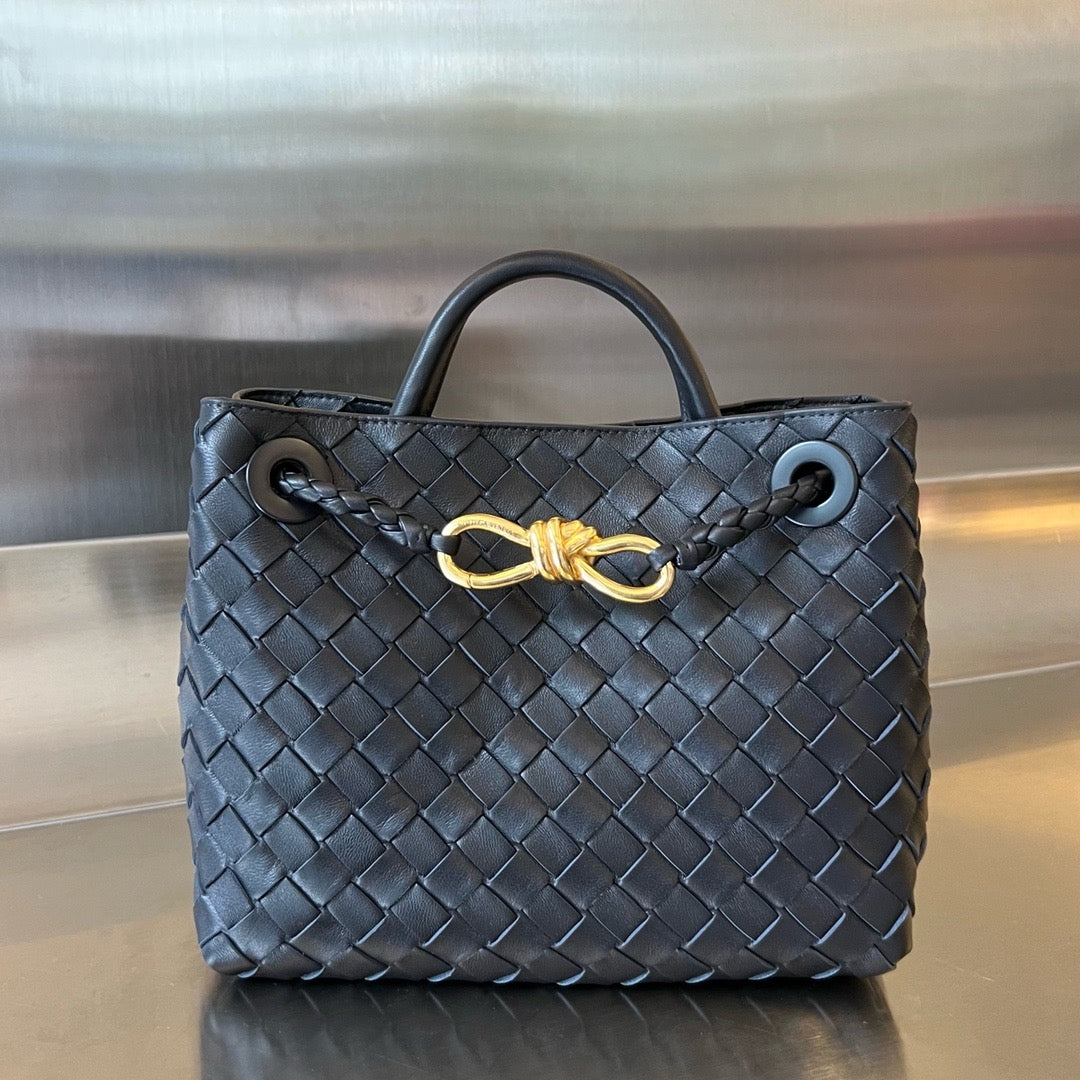 Bottega Veneta Small Andiamo In Supple Intrecciato Leather
