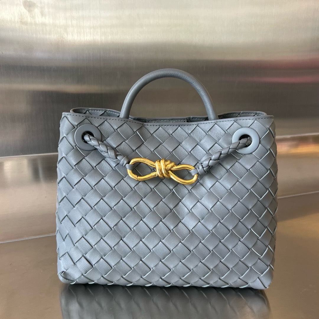 Bottega Veneta Small Andiamo In Supple Intrecciato Leather