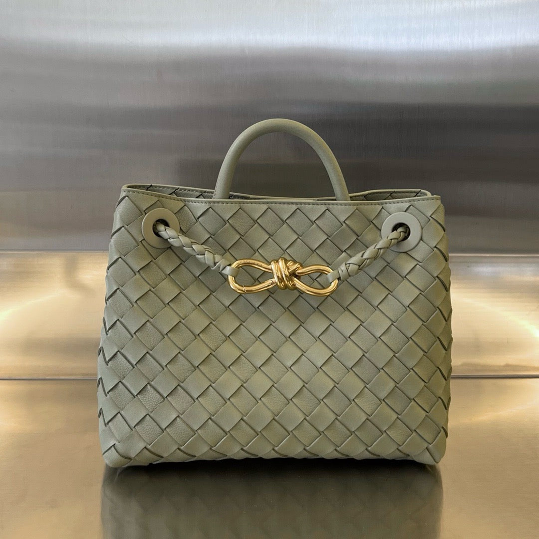 Bottega Veneta Small Andiamo In Supple Intrecciato Leather