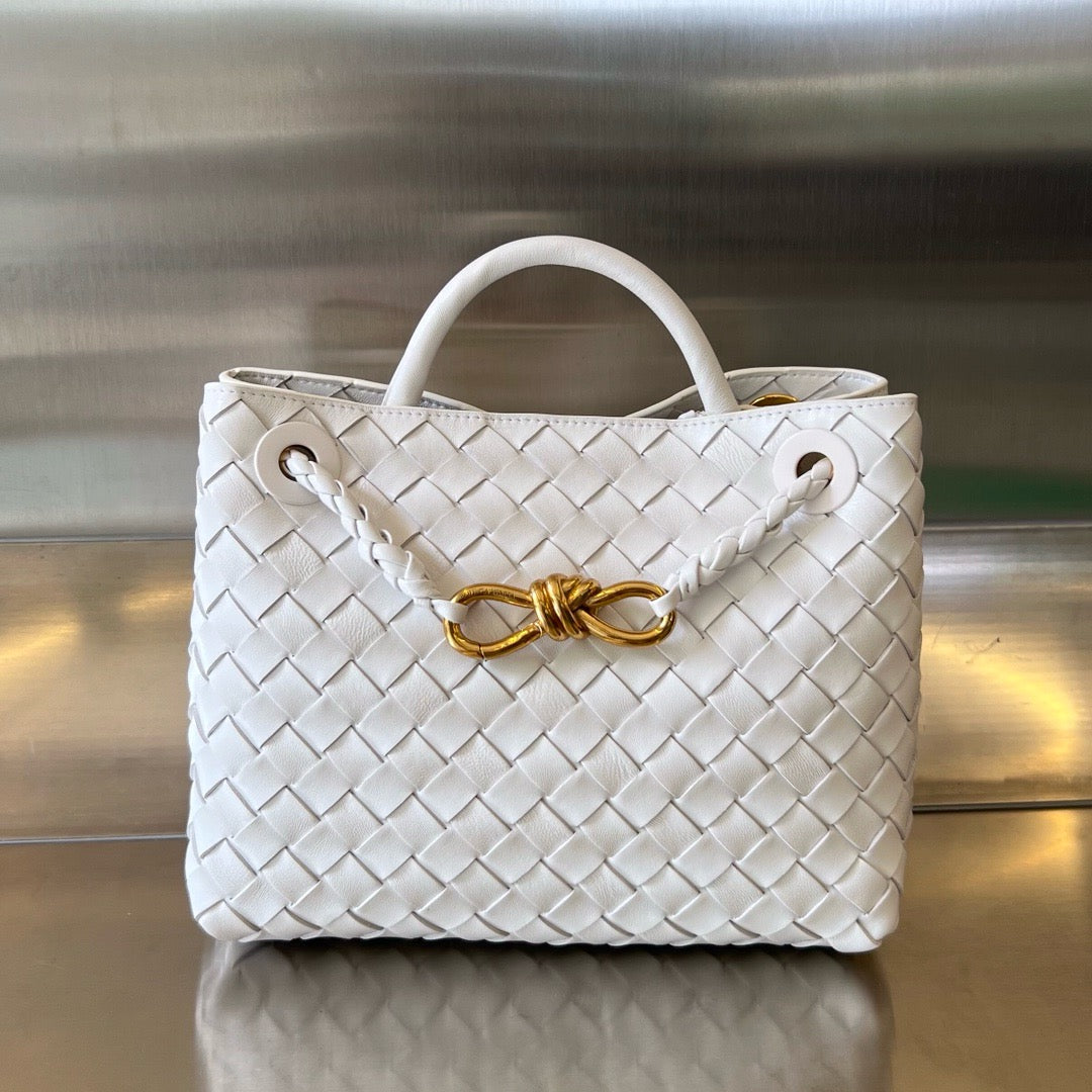Bottega Veneta Small Andiamo In Supple Intrecciato Leather