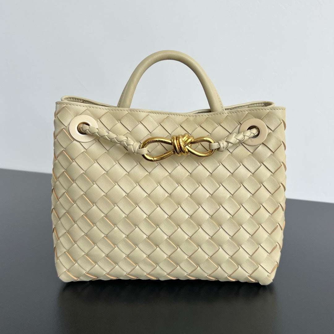 Bottega Veneta Small Andiamo In Supple Intrecciato Leather