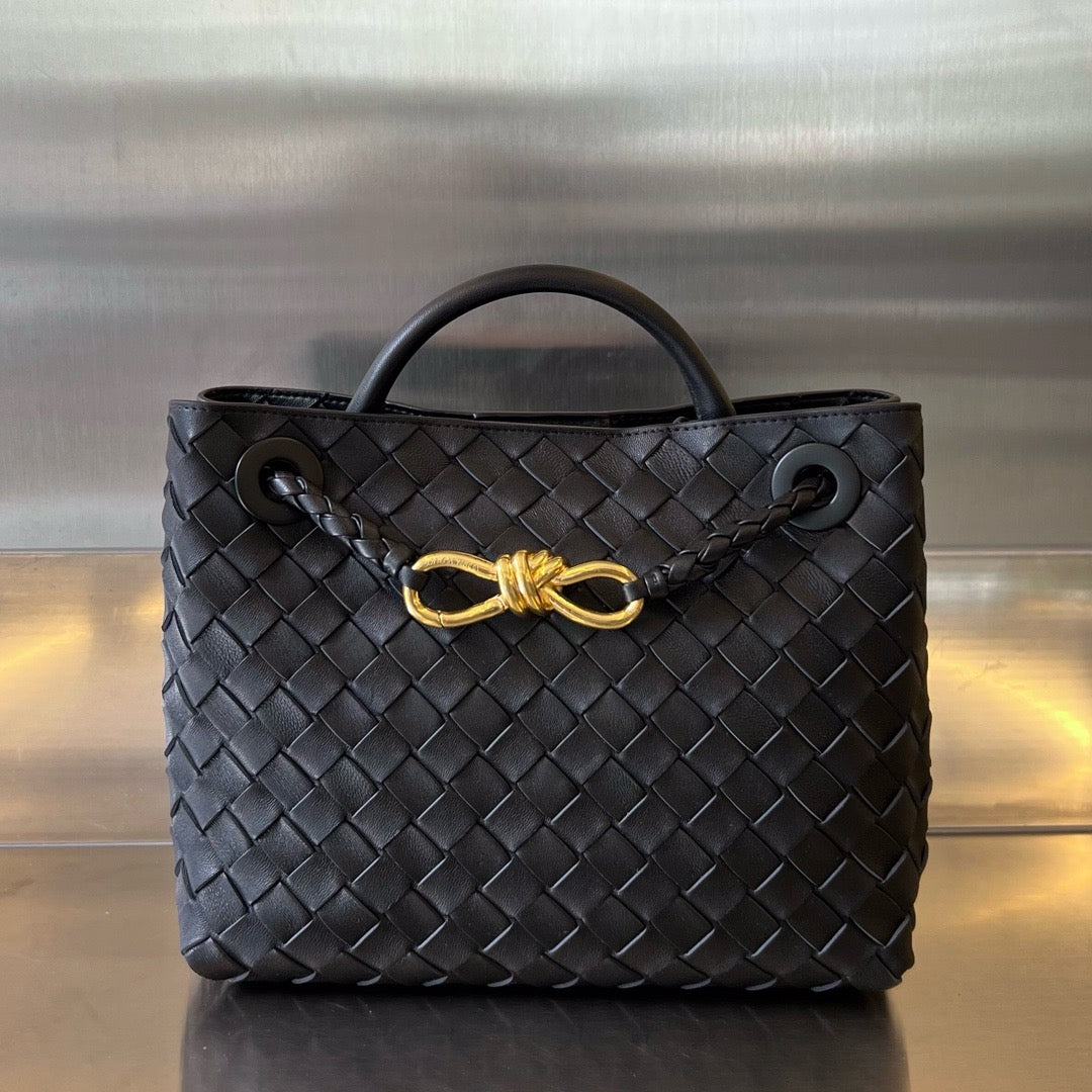 Bottega Veneta Small Andiamo In Supple Intrecciato Leather