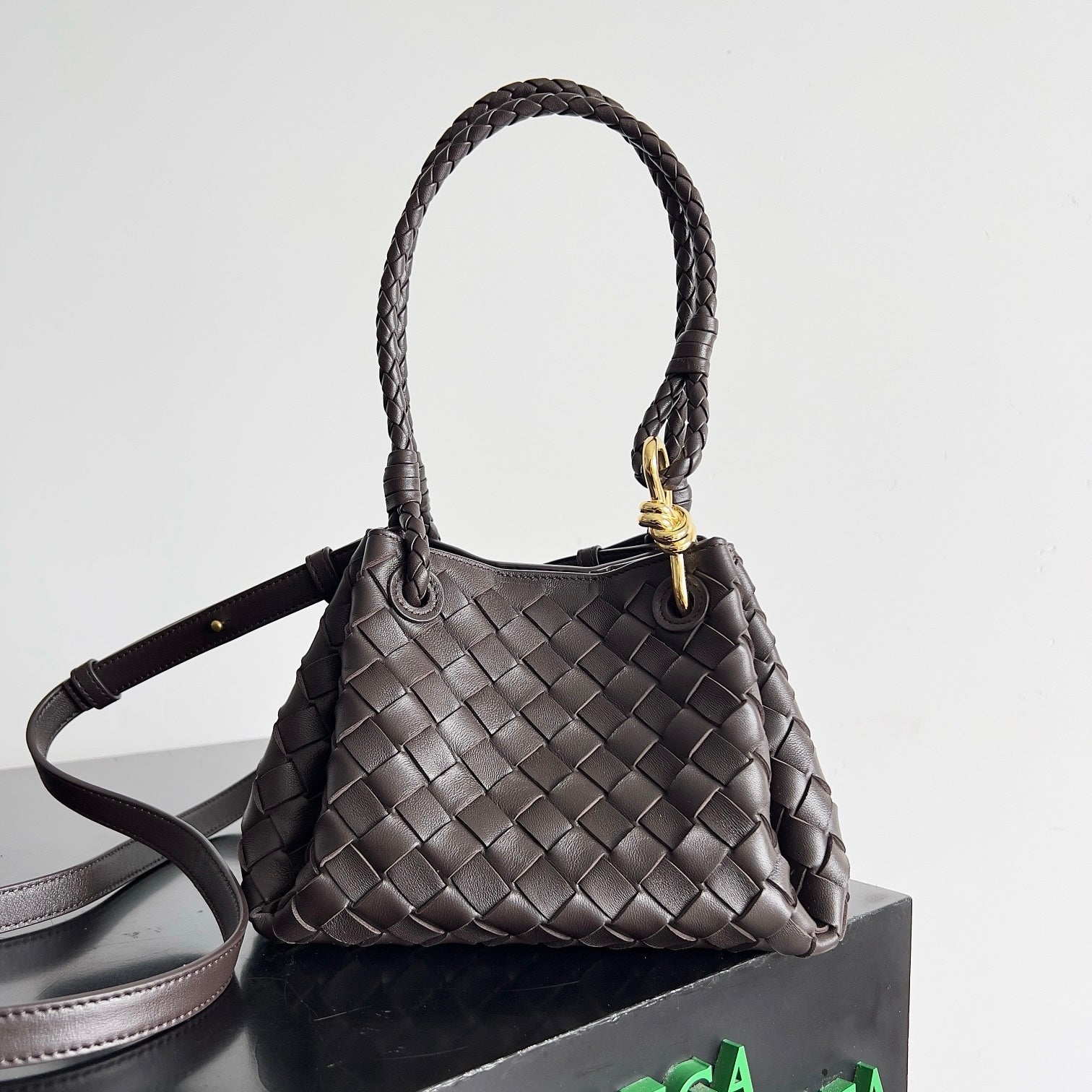 Bottega Veneta Small Parachute In Supple Intrecciato Leather