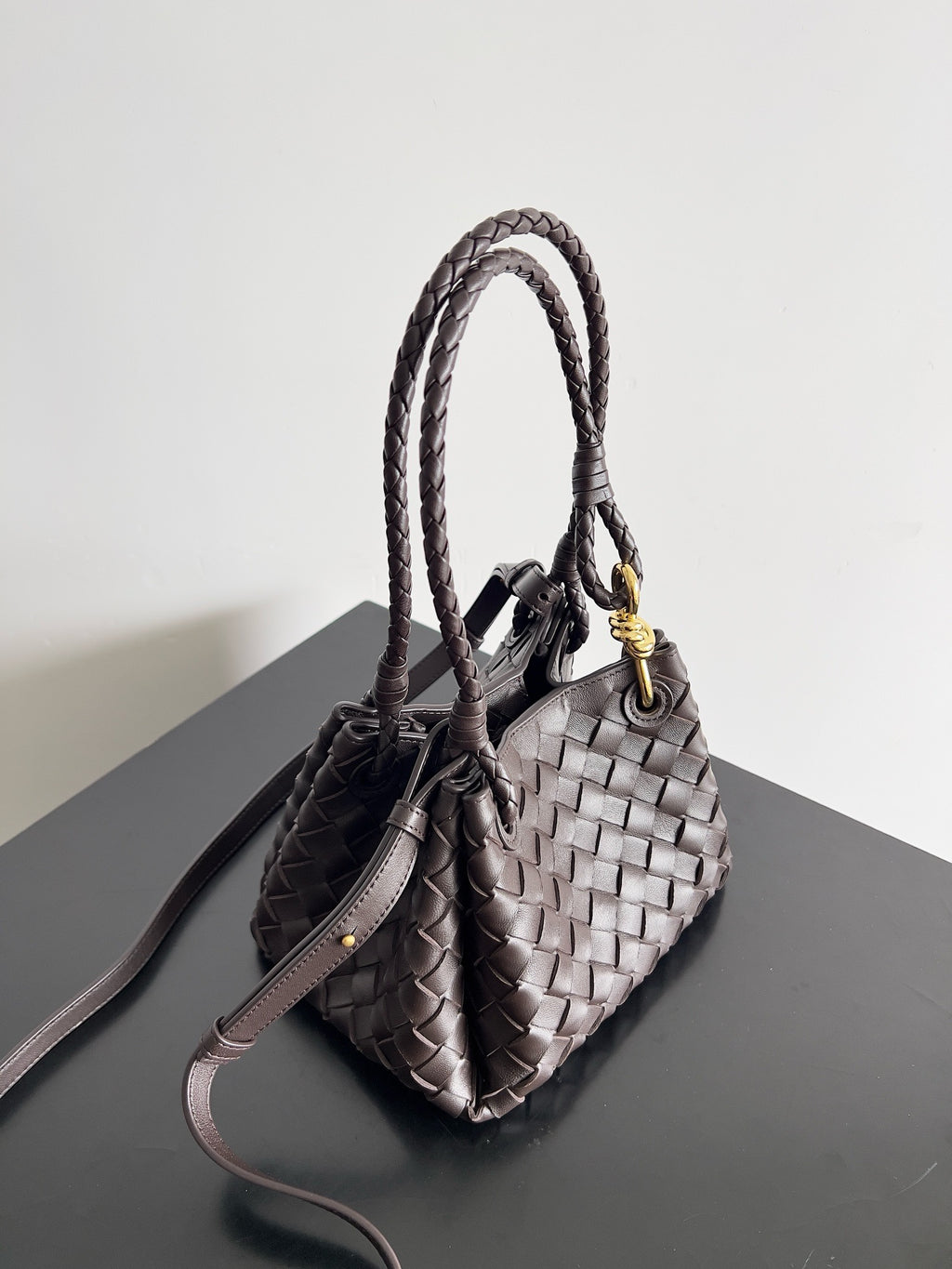 Bottega Veneta Small Parachute In Supple Intrecciato Leather