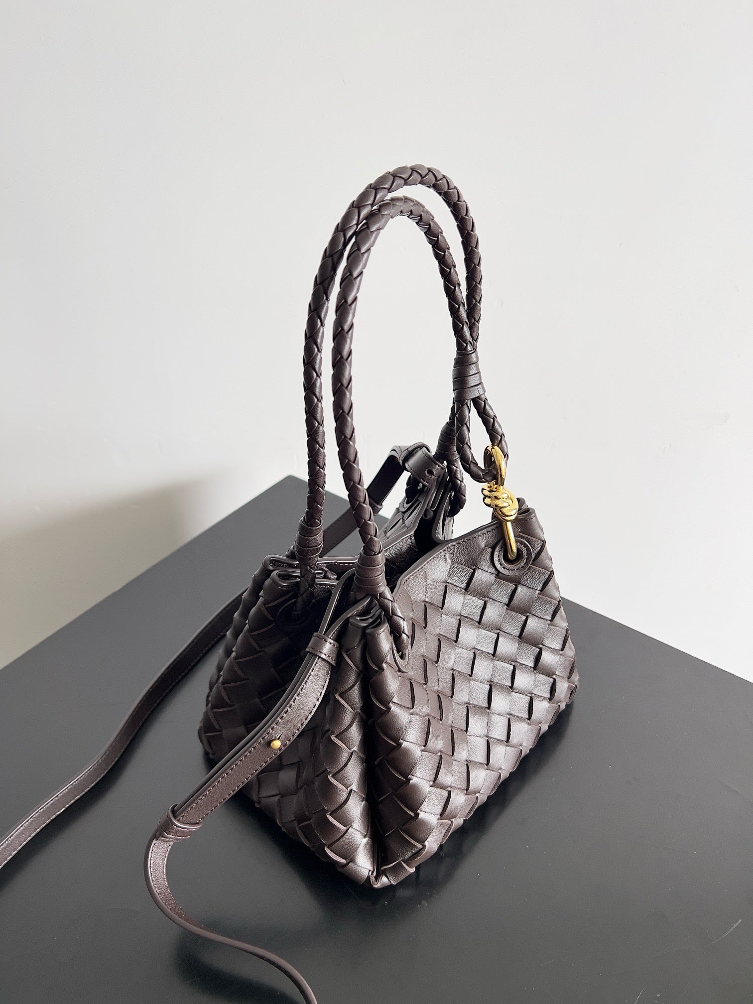 Bottega Veneta Small Parachute In Supple Intrecciato Leather