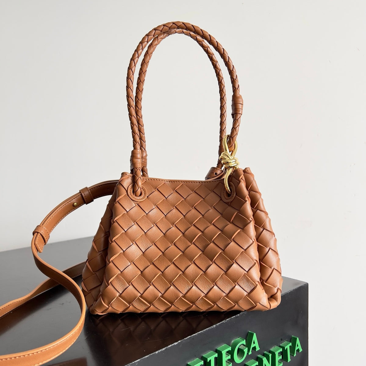 Bottega Veneta Small Parachute In Supple Intrecciato Leather