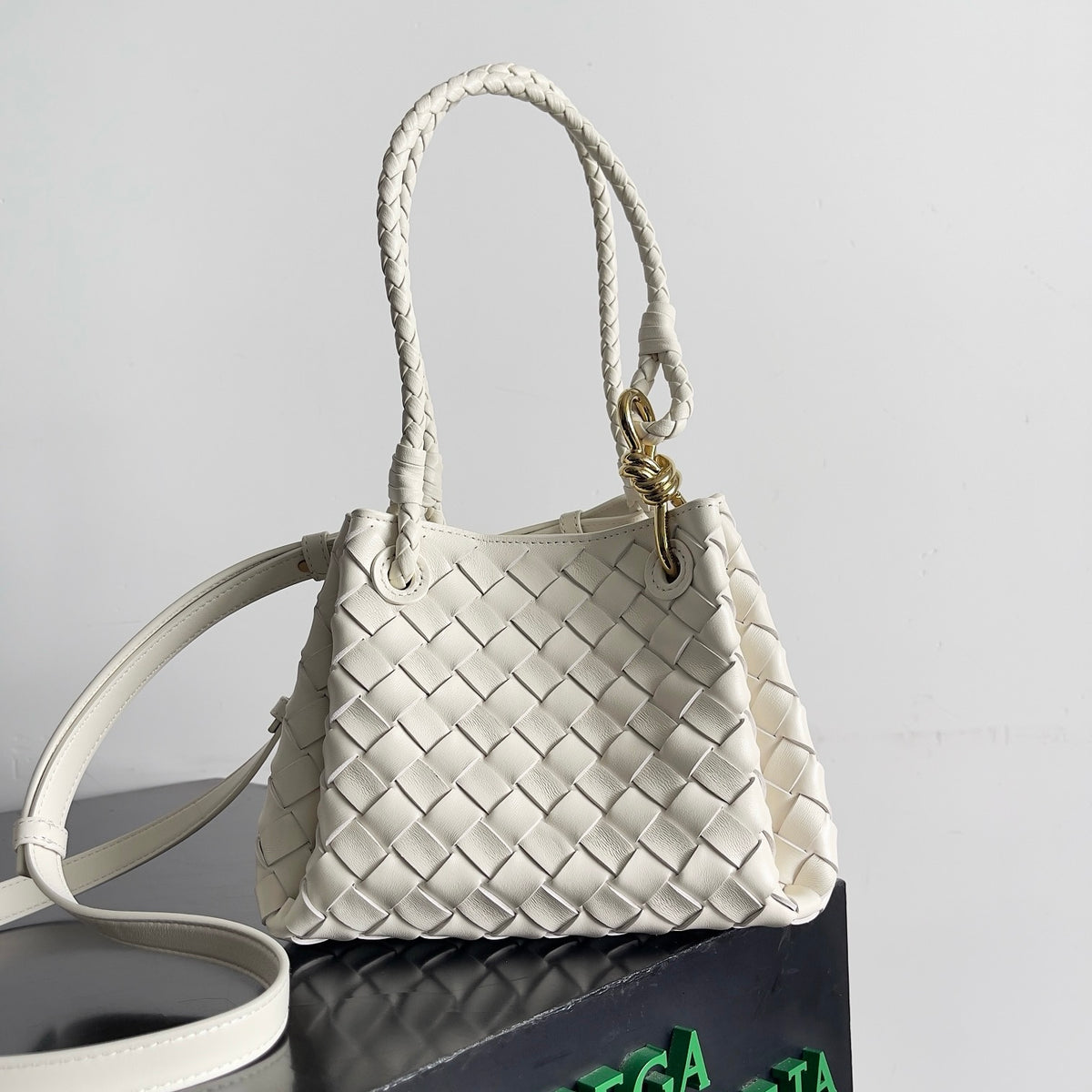 Bottega Veneta Small Parachute In Supple Intrecciato Leather