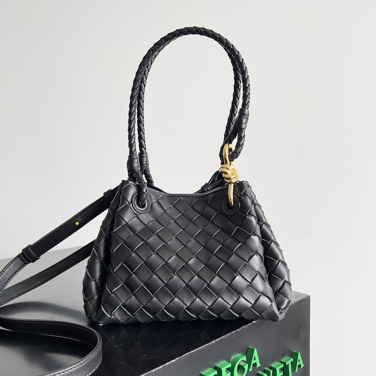 Bottega Veneta Small Parachute In Supple Intrecciato Leather