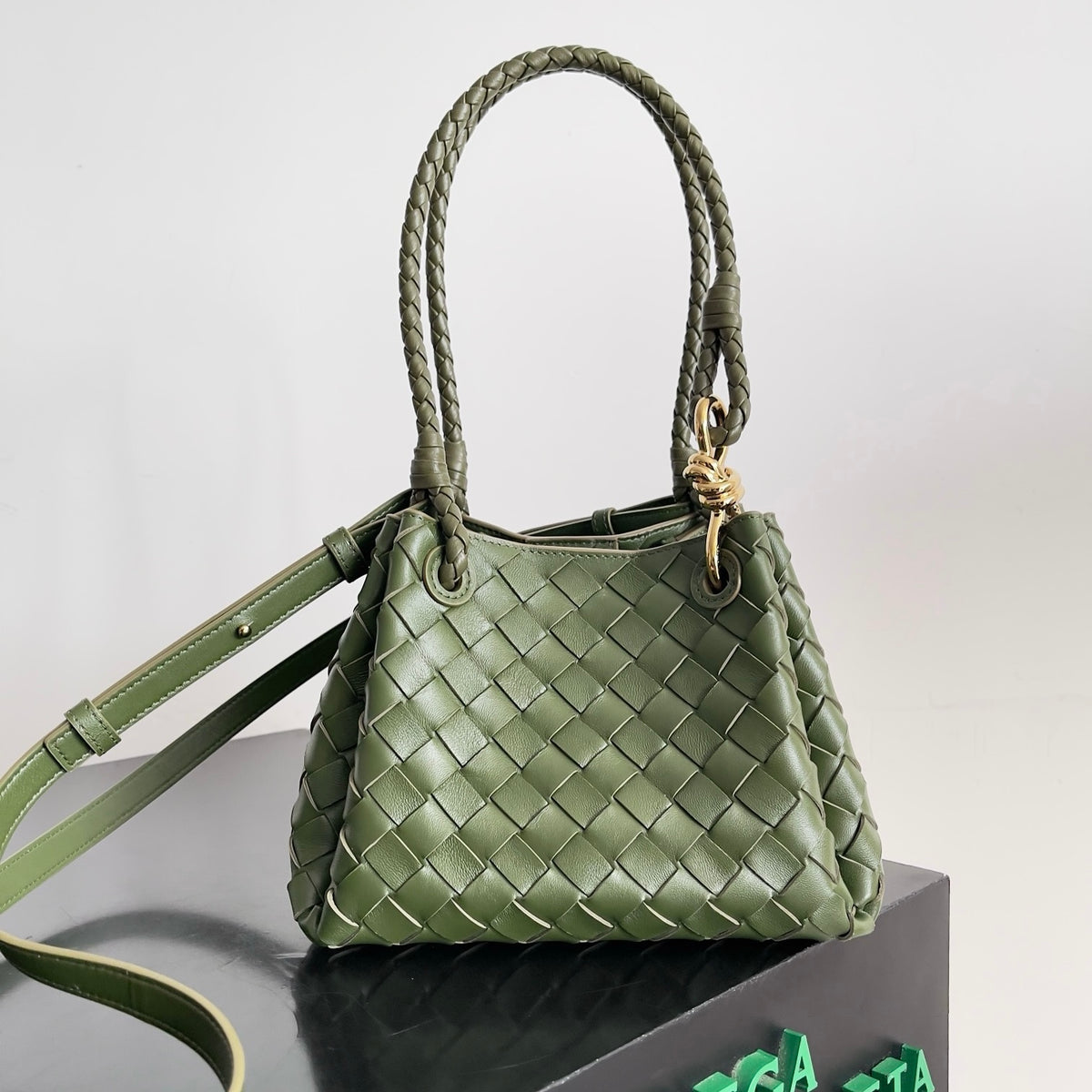Bottega Veneta Small Parachute In Supple Intrecciato Leather