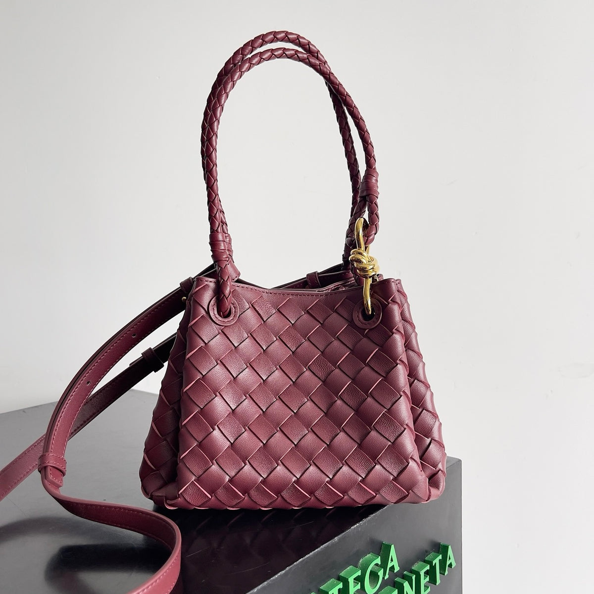 Bottega Veneta Small Parachute In Supple Intrecciato Leather
