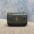 Saint Laurent Niki Mini Chain Bag in Crinkled Vintage Leather