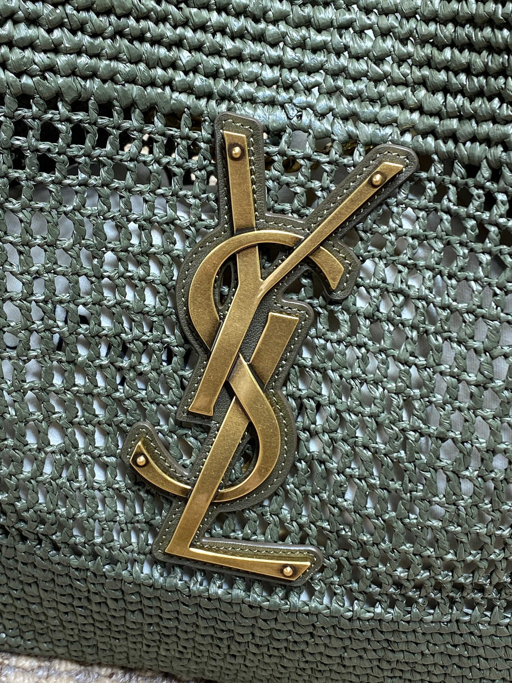 Saint Laurent Icare in Raffia
