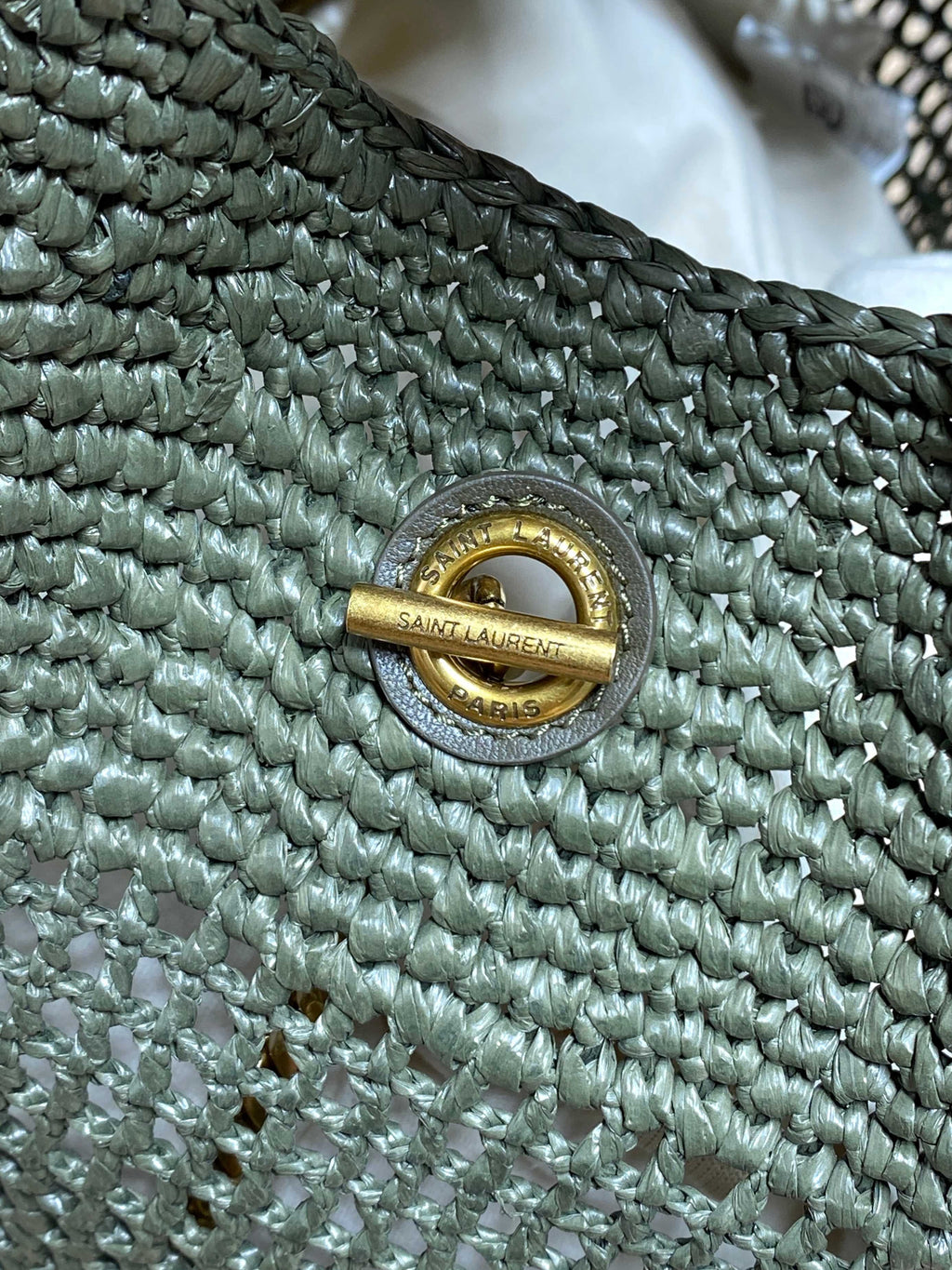 Saint Laurent Icare in Raffia