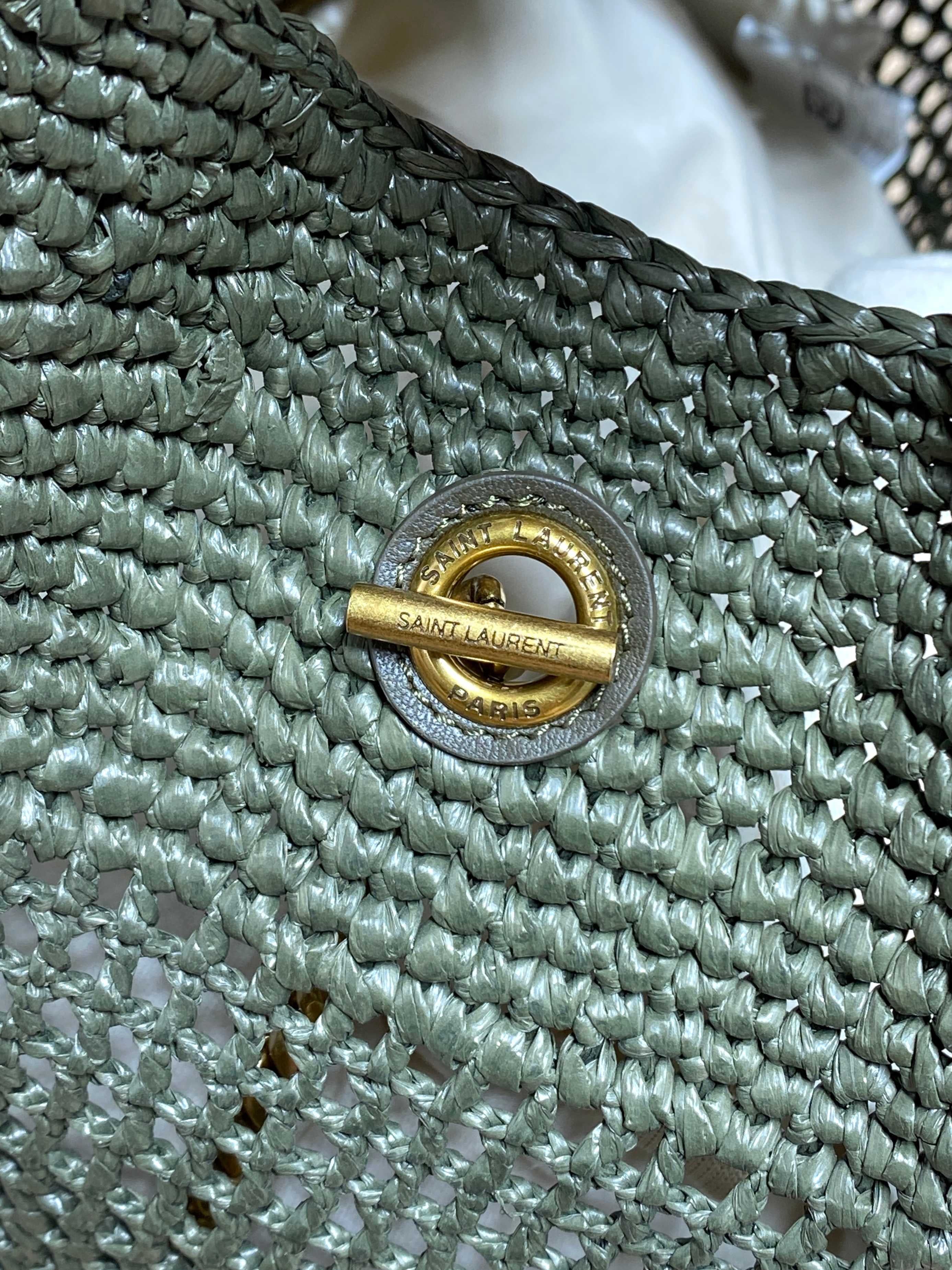 Saint Laurent Icare in Raffia