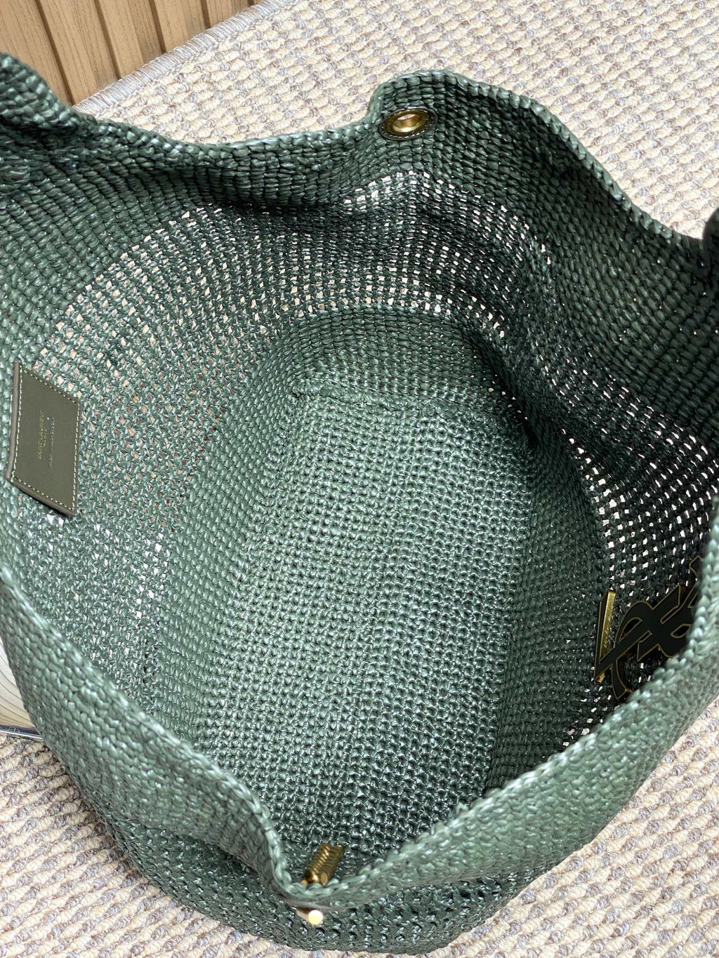 Saint Laurent Icare in Raffia