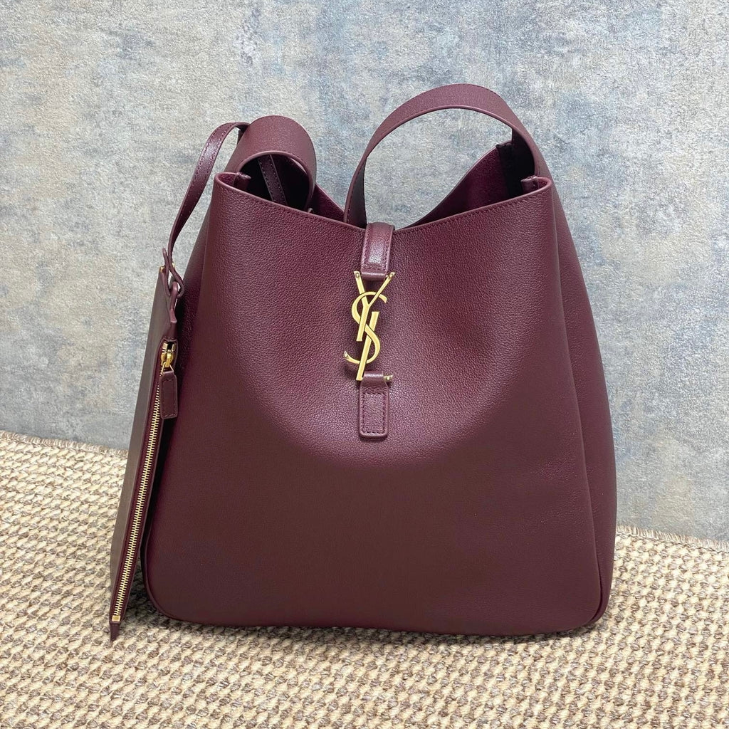 Saint Laurent Le 5 À 7 Supple Large In Grained Leather