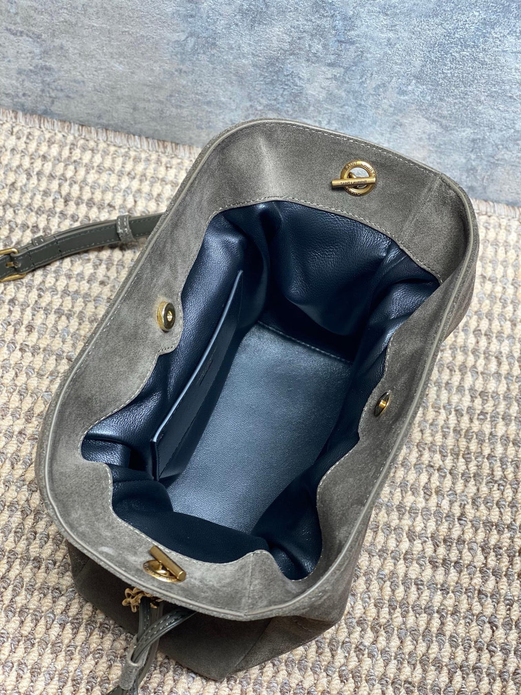 Saint Laurent Jamie Shoulder Pouch In Suede