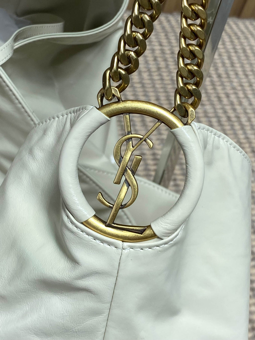 Saint Laurent Hortense Hobo In Shiny Leather