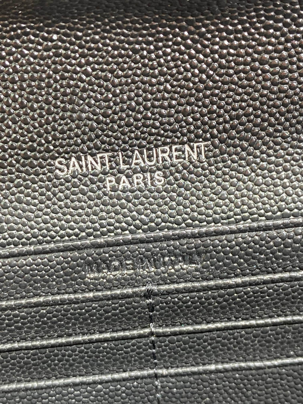 Saint Laurent Cassandre Matelassé Large Flap Wallet In Grain De Poudre Leather