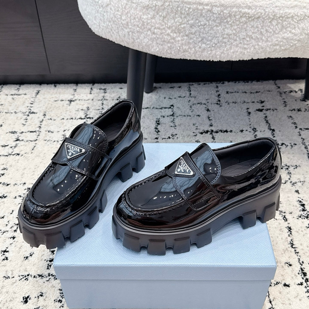 Prada Monolith Loafers in Calfskin