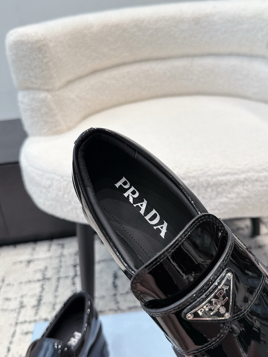 Prada Monolith Loafers in Calfskin