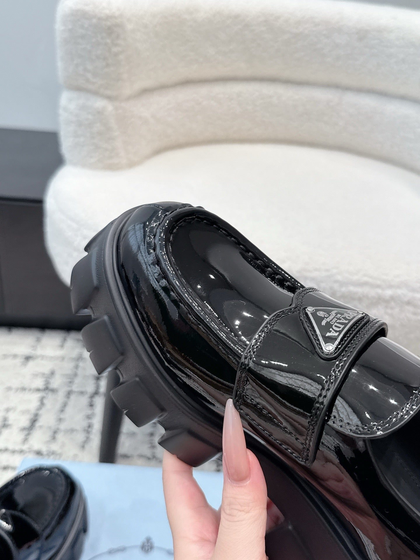 Prada Monolith Loafers in Calfskin