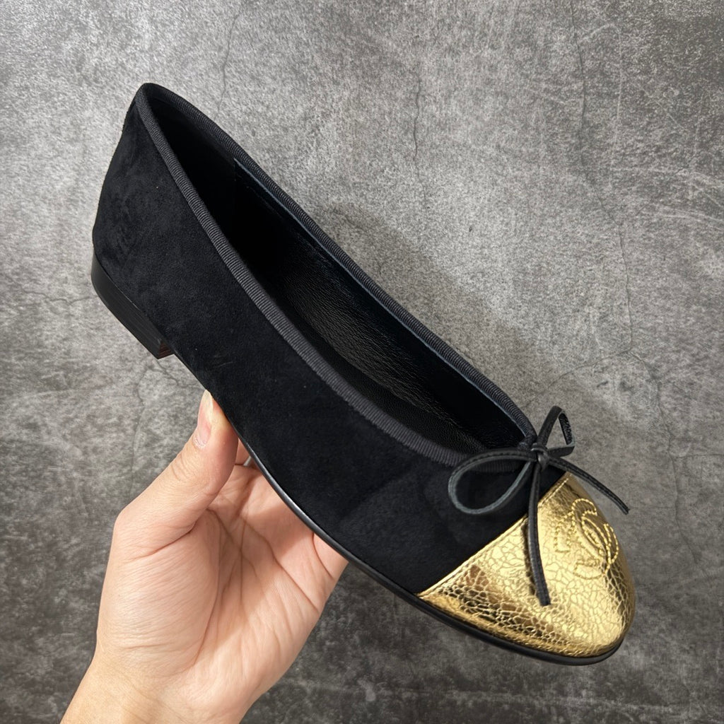 Chanel Classic Ballet Flats In Suede