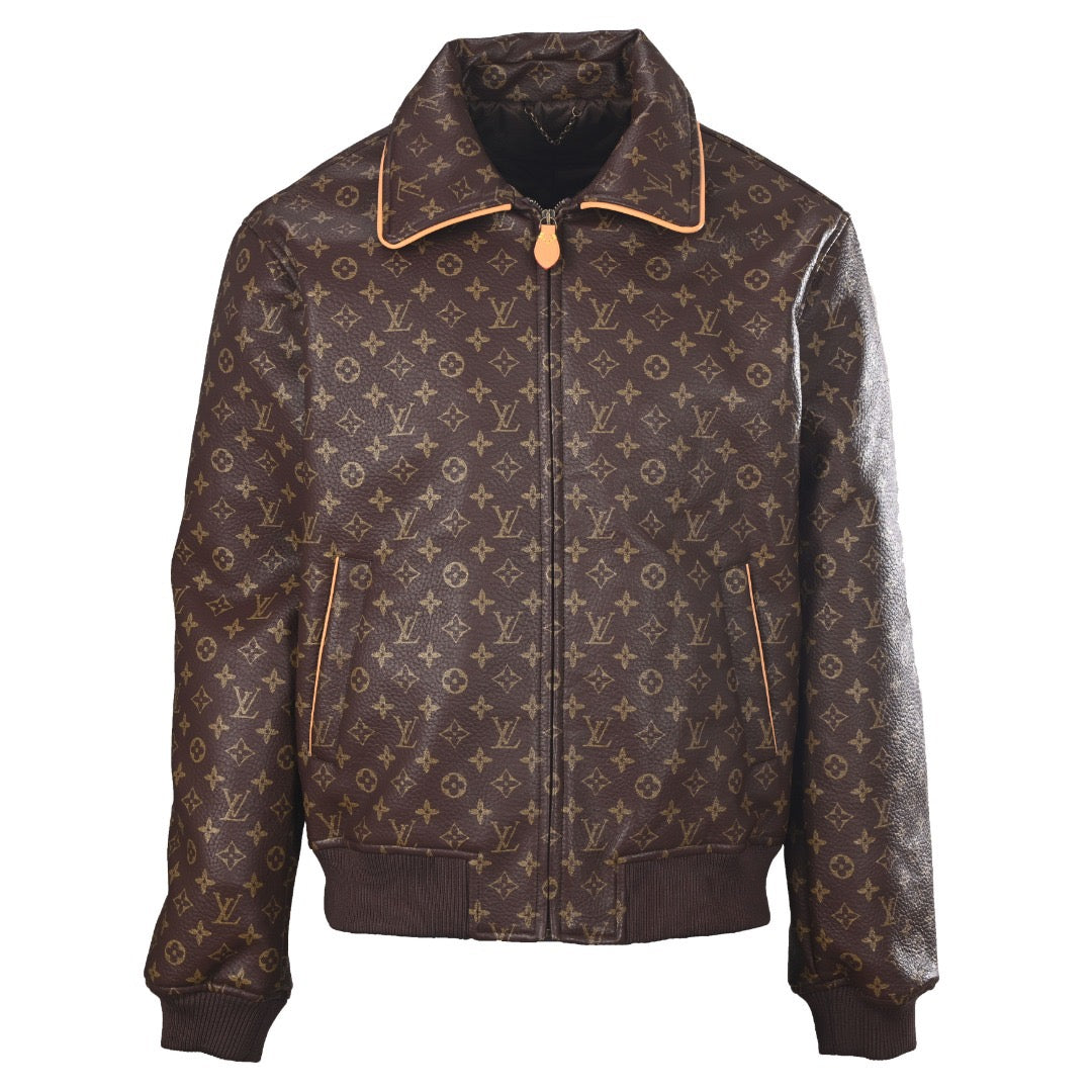 LV 1AKPSM Monogram Padded Leather Blouson