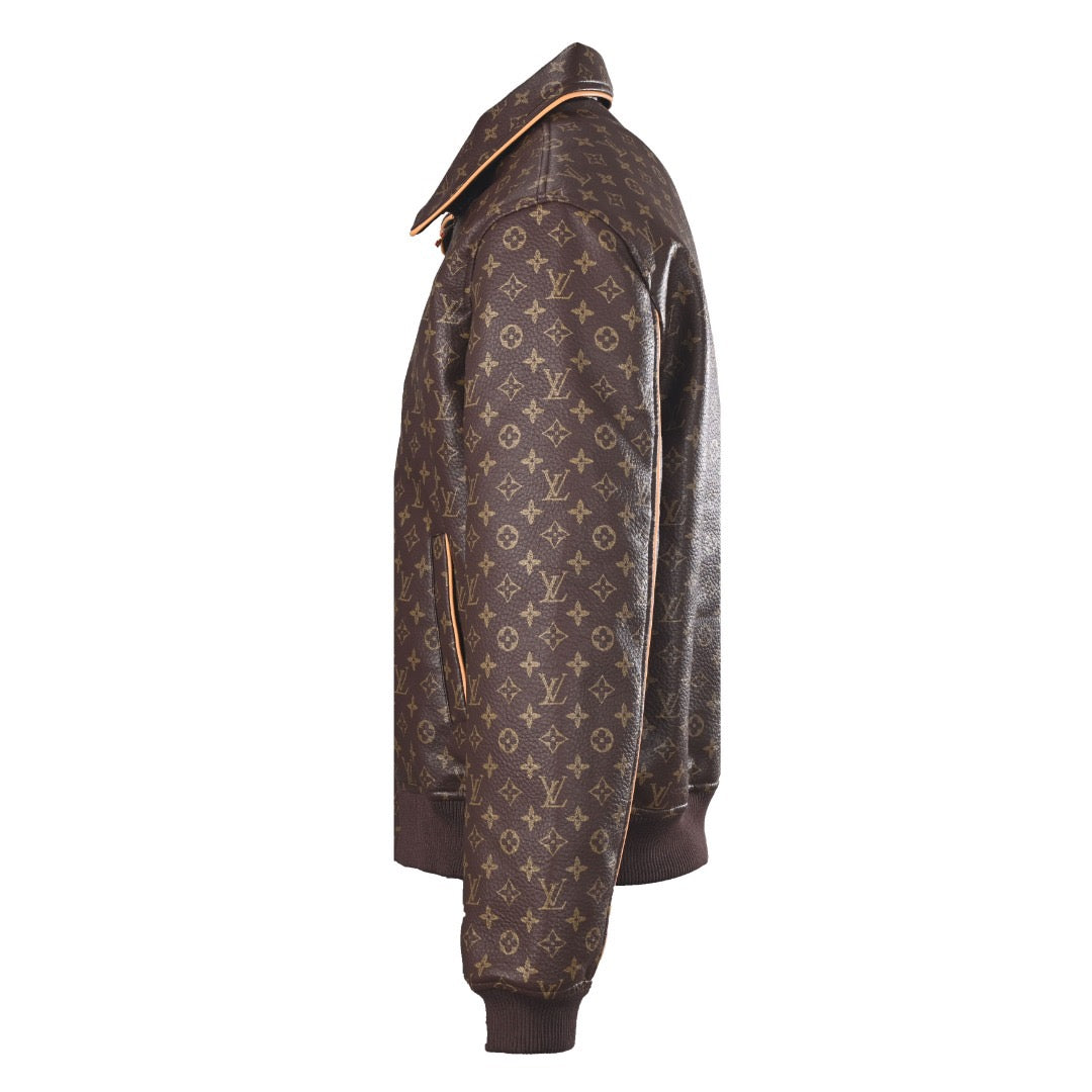 LV 1AKPSM Monogram Padded Leather Blouson