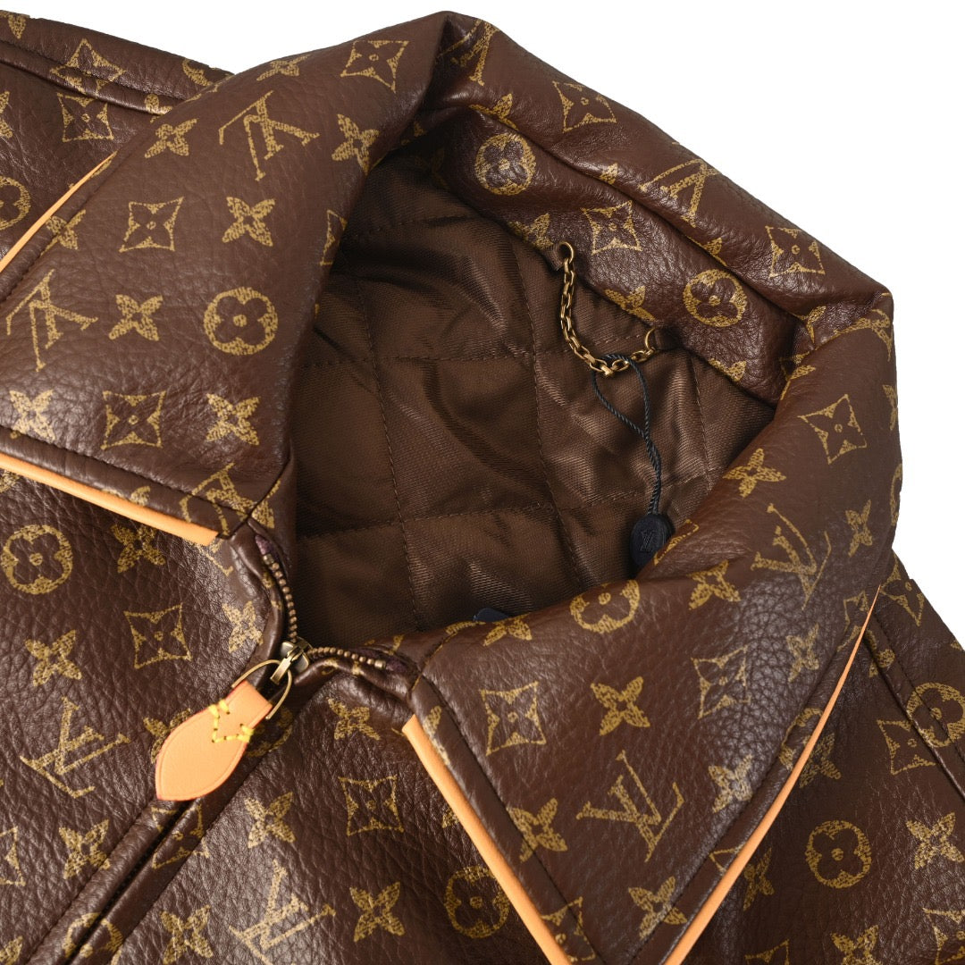 LV 1AKPSM Monogram Padded Leather Blouson