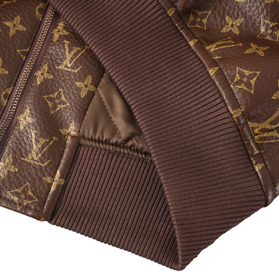 LV 1AKPSM Monogram Padded Leather Blouson