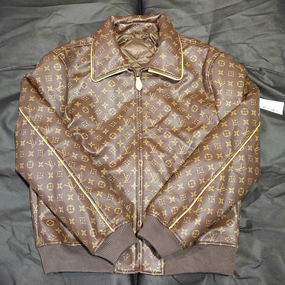 LV 1AKPSM Monogram Padded Leather Blouson