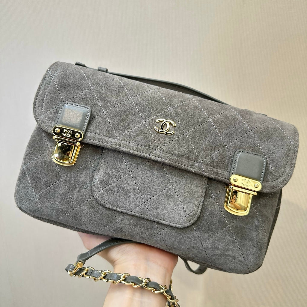 Chanel Backpack in Suede Calfskin AS6465