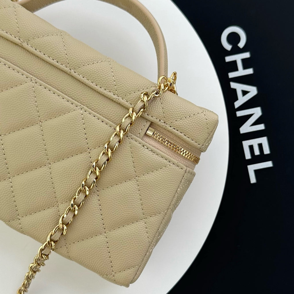 Chanel Trendy Handle Slim Vanity in Grained Shiny Calfskin
